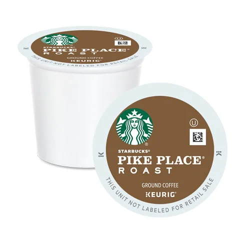 eco-friendly travel mugs with lids-Starbucks Pike Place Roast K-Cup® Pods 24 Pack