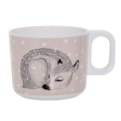 fun animal shaped mugs-Bloomingville Nelly Cup Rose Melamine