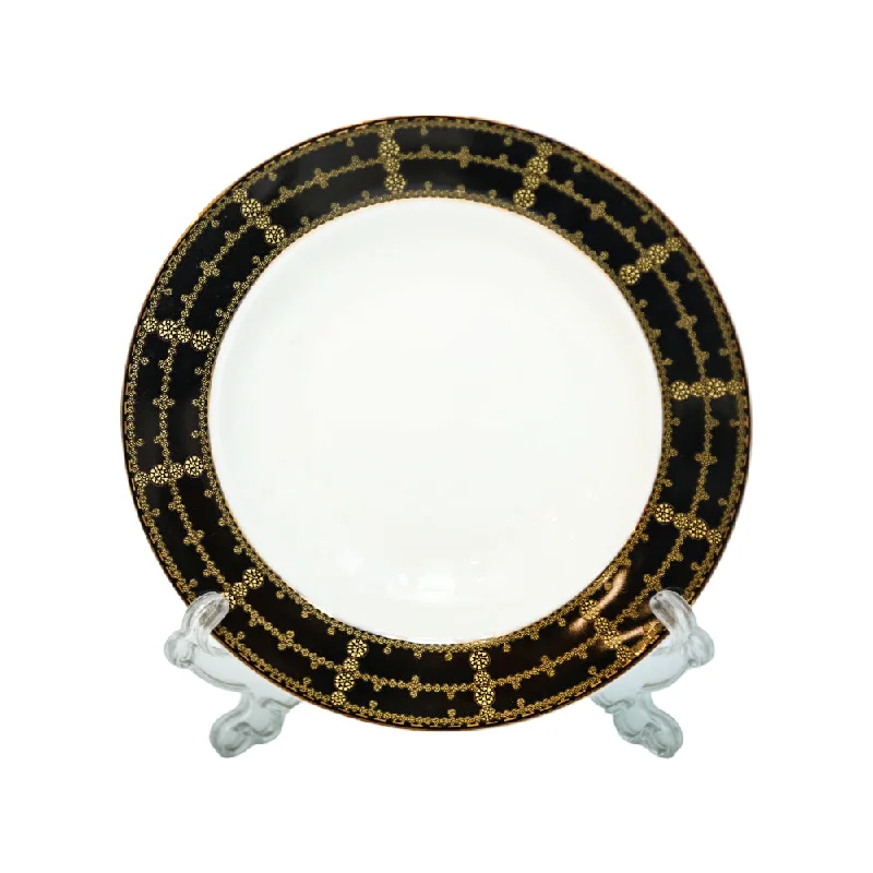 traditional dinner plates-PLATE DEEP ROYAL BISTRO DP-915B BASIC