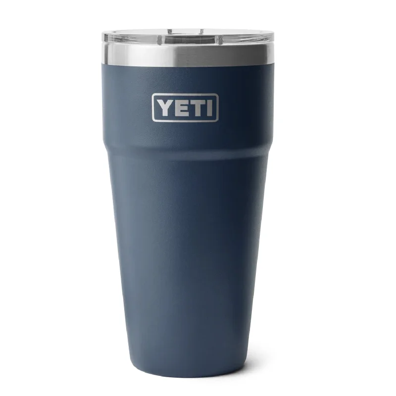 quirky ceramic mugs for unique gifts-YETI Rambler 30 oz. Stackable Cup with Magslider Lid, Navy