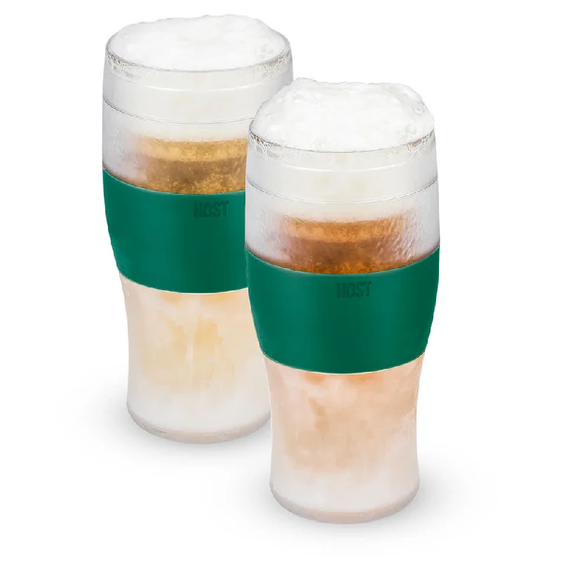 best insulated mugs for daily use-Beer FREEZE™ Cooling Cups in Green, Set of 2