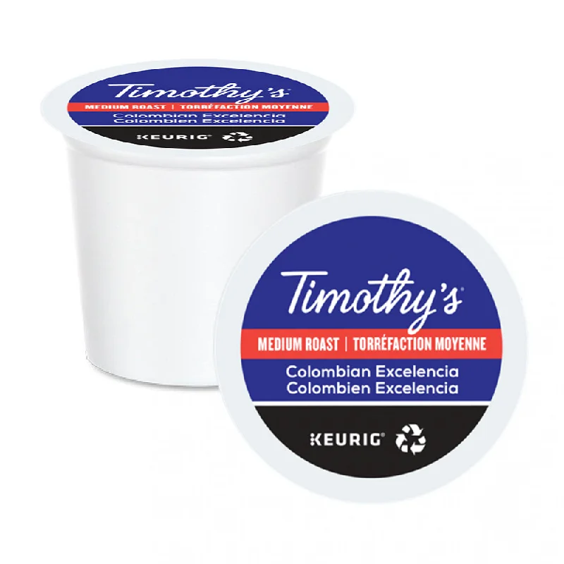 best travel mugs for winter mornings-Timothy's Colombian Excelencia K-Cup® Pods 24 Pack