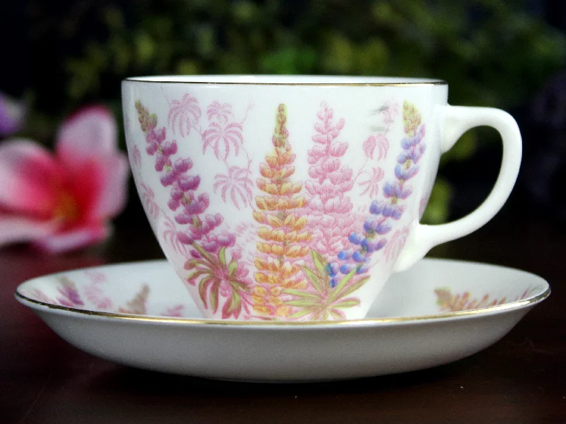 custom photo coffee mugs for teachers-Bone China Tea Cup, Old Royal Teacup and Saucer, Made in England -K24