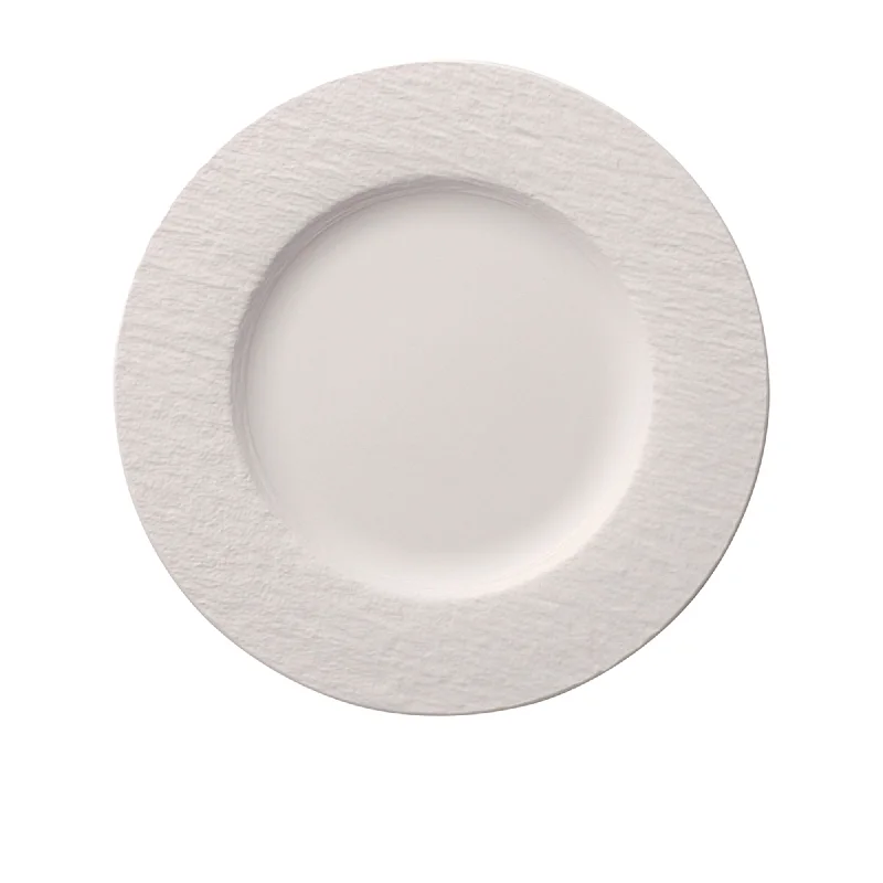 wedding plates and dinnerware-Villeroy & Boch Manufacture Rock Blanc Dinner Plate 27cm