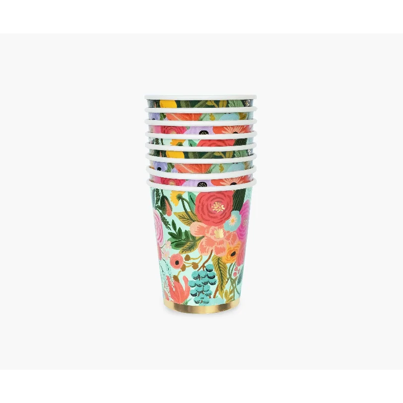 large travel mugs with lids-Rifle Paper Co Garden Party 8 Ounce Cups