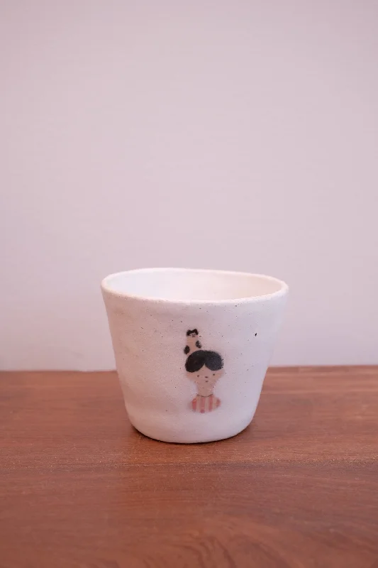 personalized mugs for baby showers-Aya Watanuki 綿貫彩 Tea Cup - White Boy