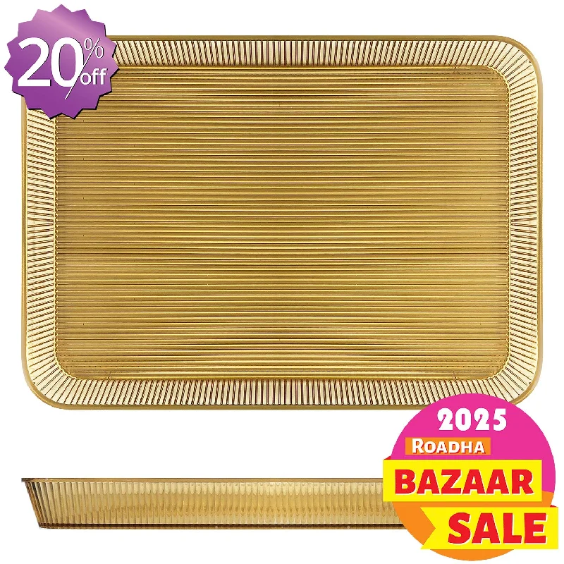 glass dinner plates set-Serving Tray (39 x 28cm)