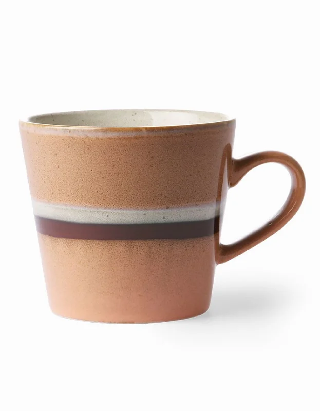 colorful mugs for kids with designs-Striped Clay Espresso Cup