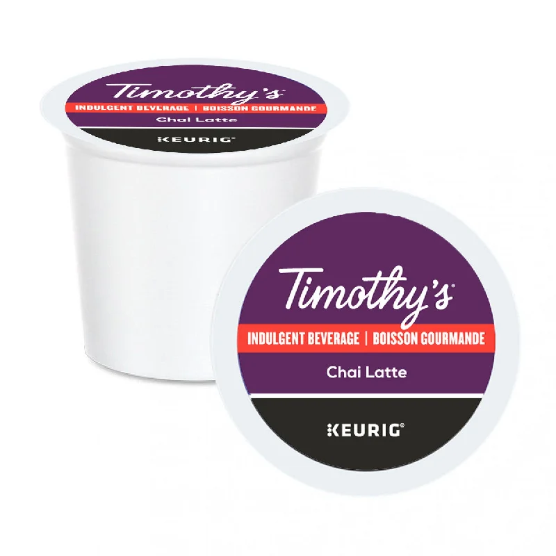 best coffee cups for home use-Timothy's Chai Latte K-Cup® Pods 24 Pack