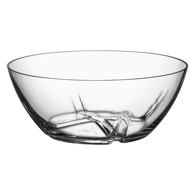 rustic wedding dinner plates-Bruk Medium Serving Bowl - Clear