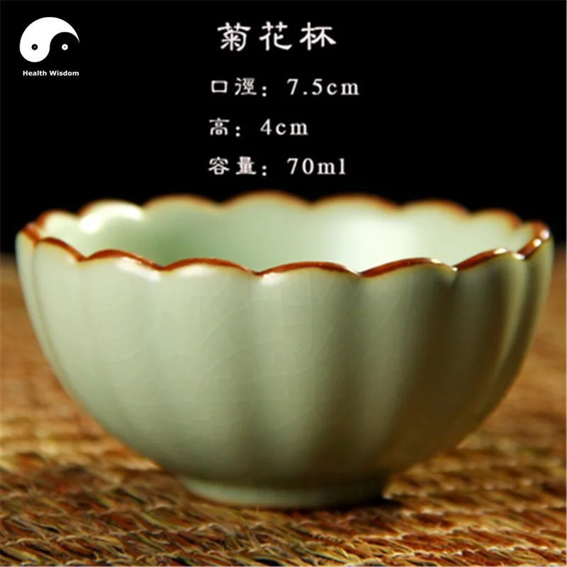 trendy mugs for tea lovers-Ru Ceramic Tea Cups 2pcs