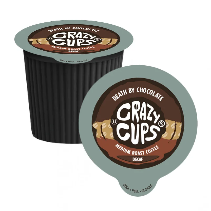 personalized coffee mugs for teachers-Crazy Cups Decaf Death by Chocolate Single Serve Coffee 22 Pack