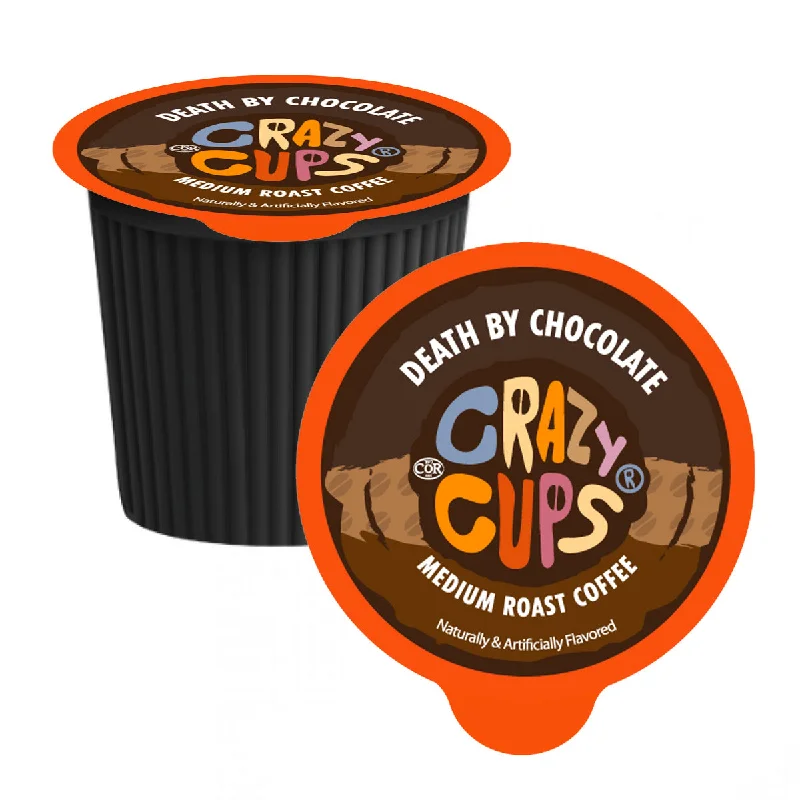 unique mugs with logos for businesses-Crazy Cups Death by Chocolate Single Serve Coffee 22 Pack