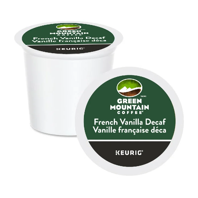 cute mugs with funny prints for gifts-Green Mountain Coffee French Vanilla Decaf K-Cup® Pods 24 Pack