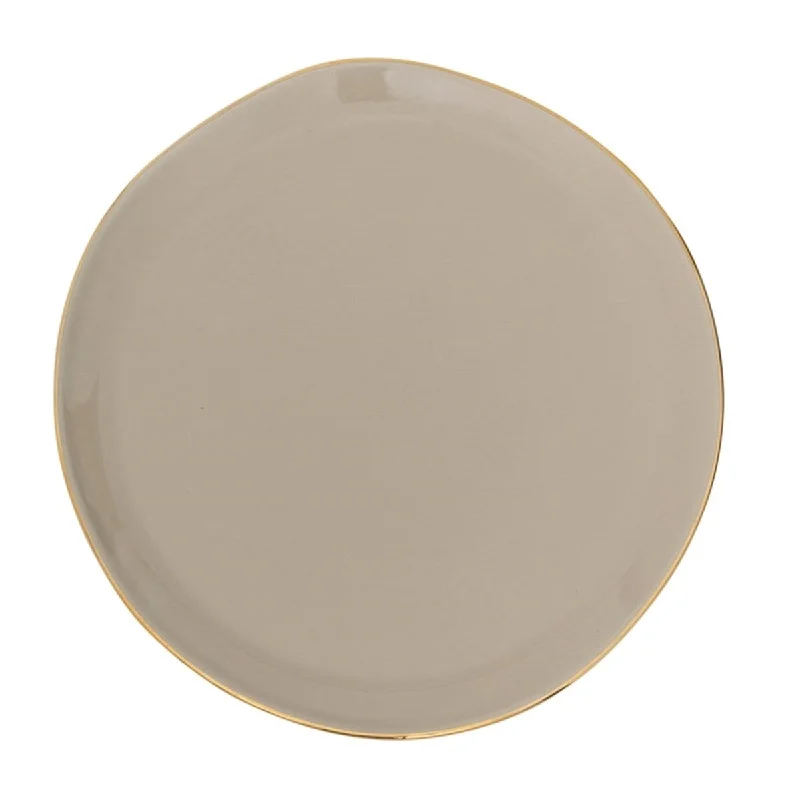 unique dinner plates for large gatherings-Good Morning Breakfast Plate Gray Morn