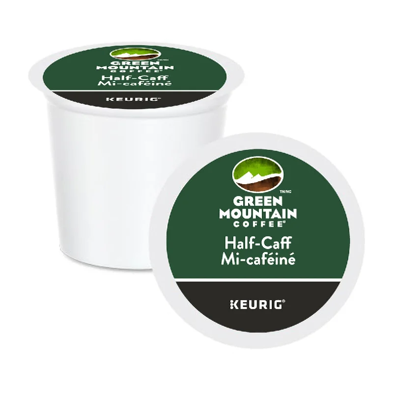 eco-friendly travel coffee cups-Green Mountain Coffee Half Calf K-Cup Pods 24 Pack