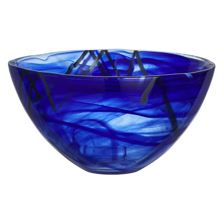 plastic dinnerware for casual parties-Contrast Medium Bowl - Blue