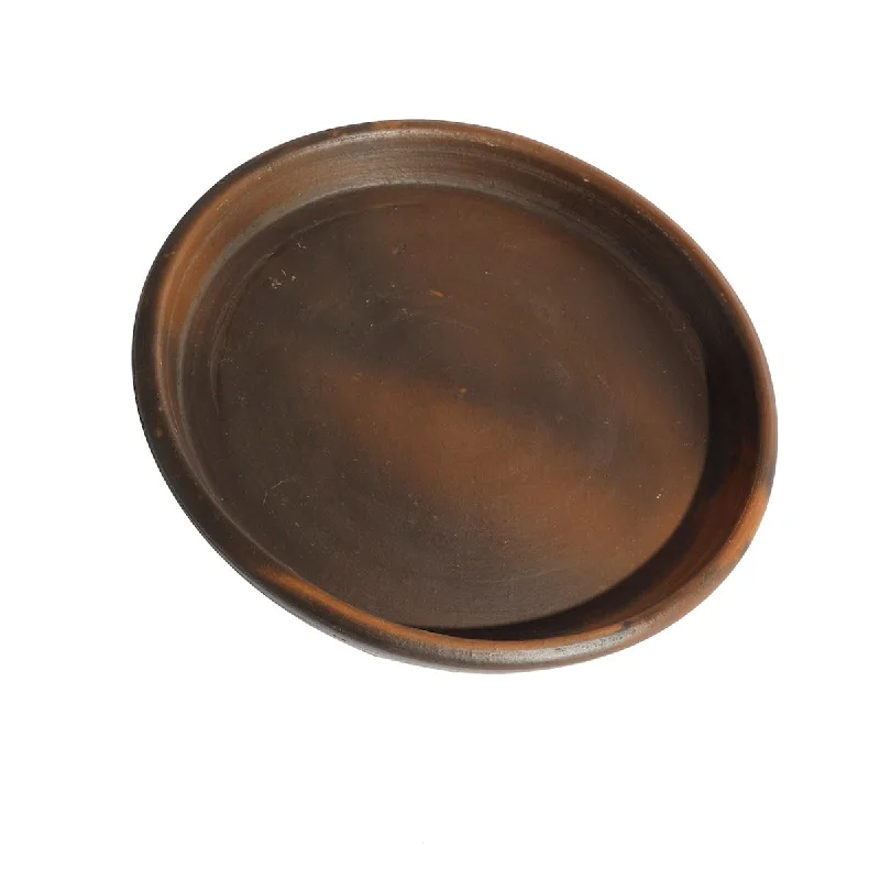 decorative dinner plates-Deep Pan Plate Hazel- ND - Brown