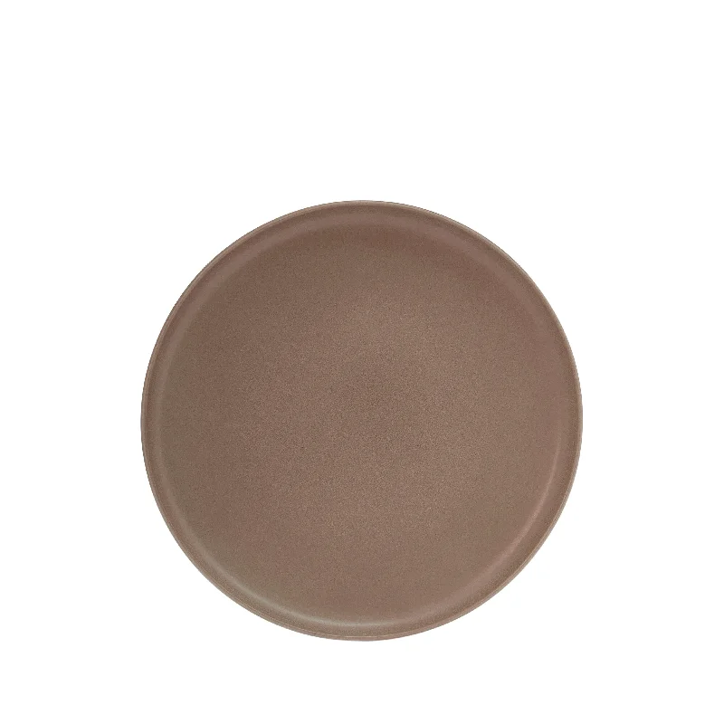 disposable dinner plates with gold trim-Hue Side Plate 20cm - Truffle