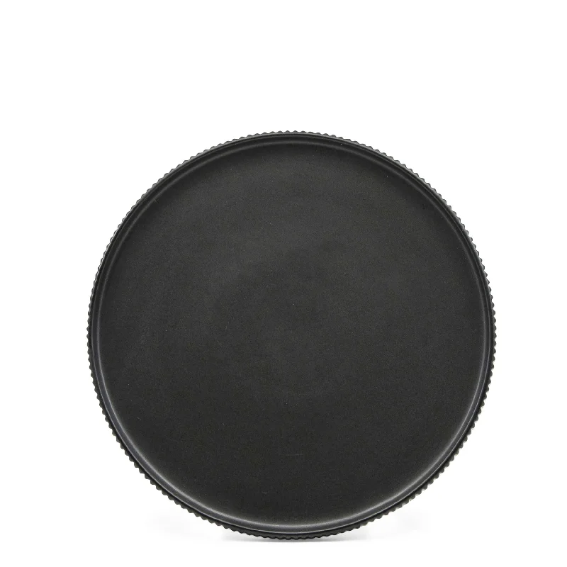 disposable dinnerware for parties-Brae Side Plate 20cm - Black