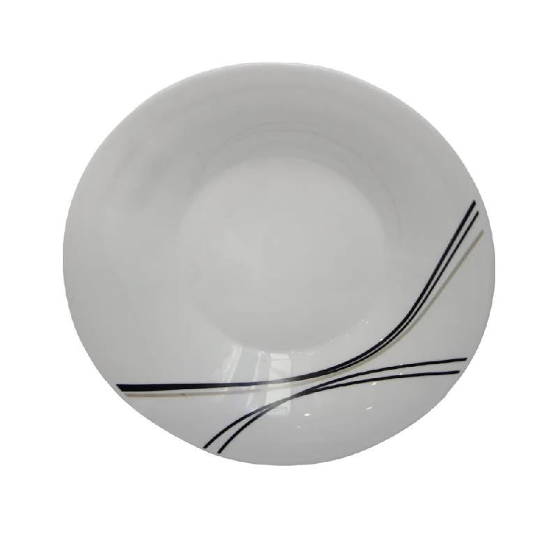 unique dinnerware for special occasions-PLATE DEEP ELEGANT MANAL E0051 YF16008