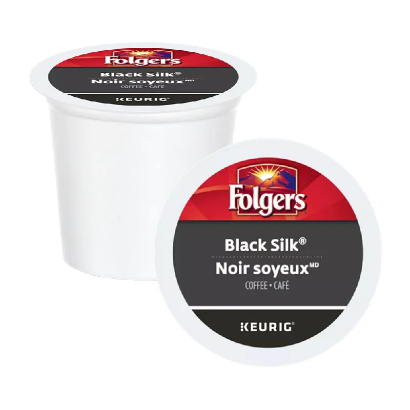 trendy coffee mugs for breakfast-Folgers Gourmet Selections Black Silk K-Cup® Pods 24 Pack