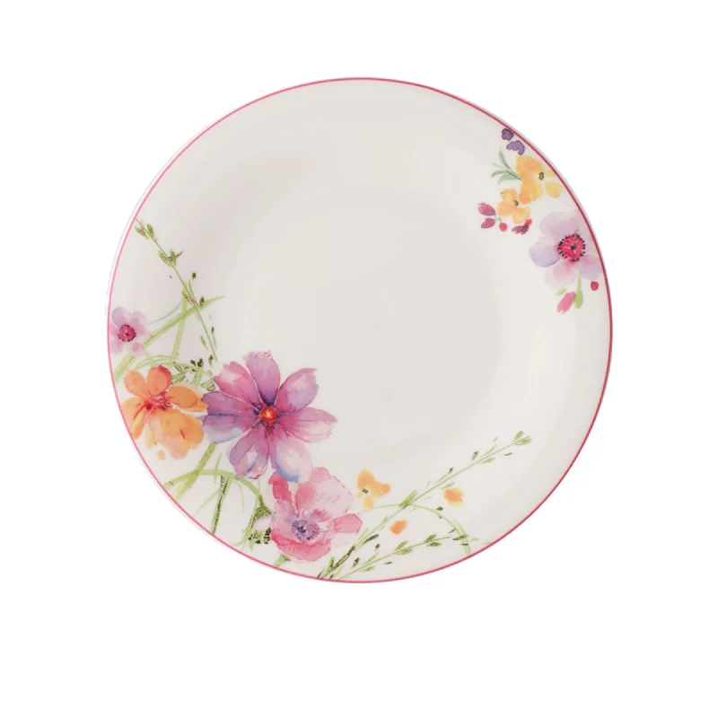 modern dinner plates with geometric design-Villeroy & Boch Mariefleur Basic Breakfast Plate 21cm