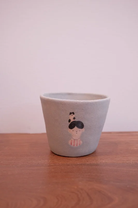 funny tea cups for friends-Aya Watanuki 綿貫彩 Tea Cup - Blue Boy