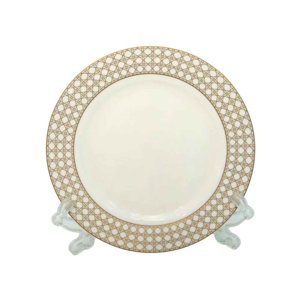 dinner plates for everyday use-PLATE QUARTER ROYAL BISTRO 8INCH DO01