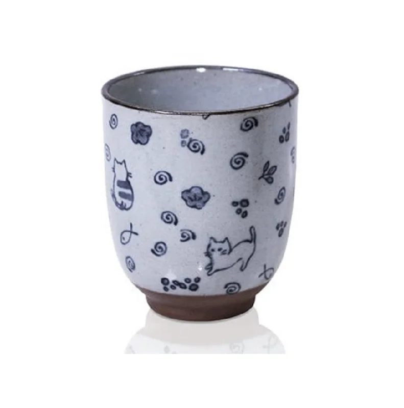 eco-friendly travel coffee cups-Japanese Kitten Teacup