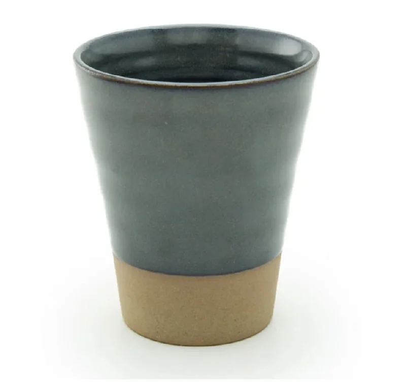 travel coffee mugs with handles-Zero Japan Stone Grey Teacup