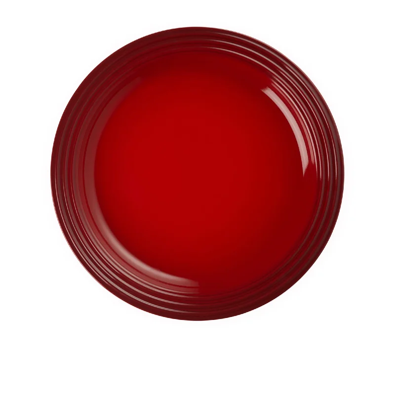 dinnerware for large parties-Le Creuset Stoneware Dinner Plate 27cm Cerise