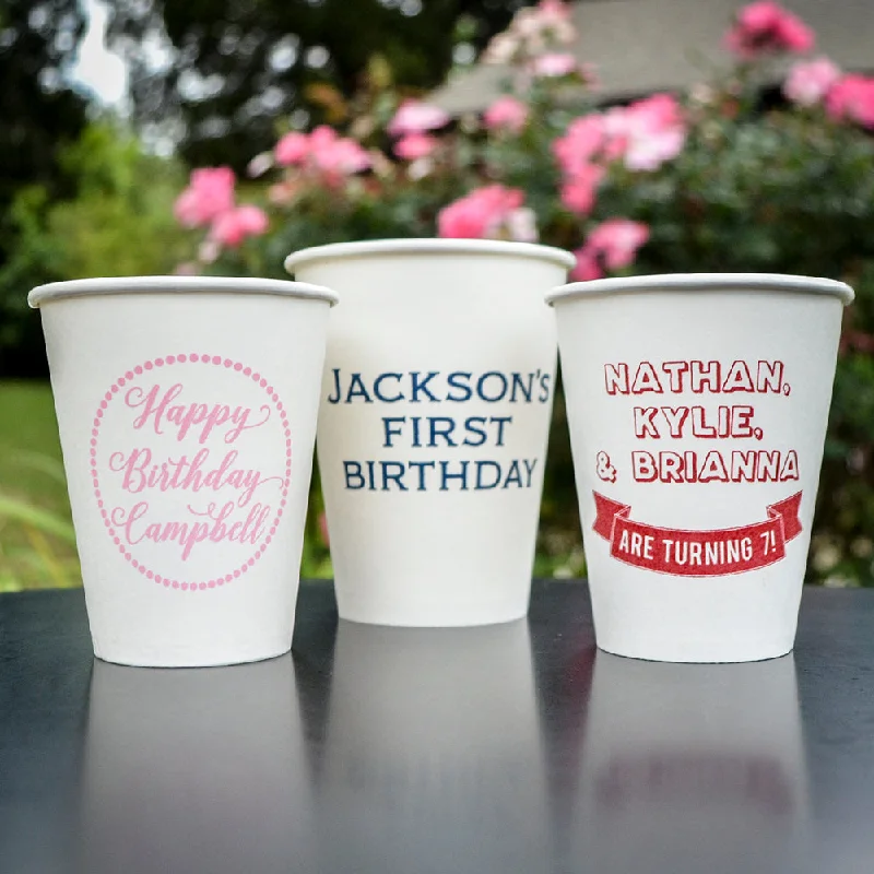 best mugs for afternoon tea-Children's Birthday Party Paper Cups