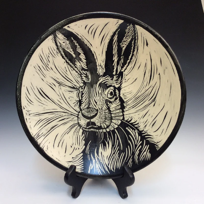 melamine dinnerware set-Stacey Stanhope Dundon- Rabbit Plate #30