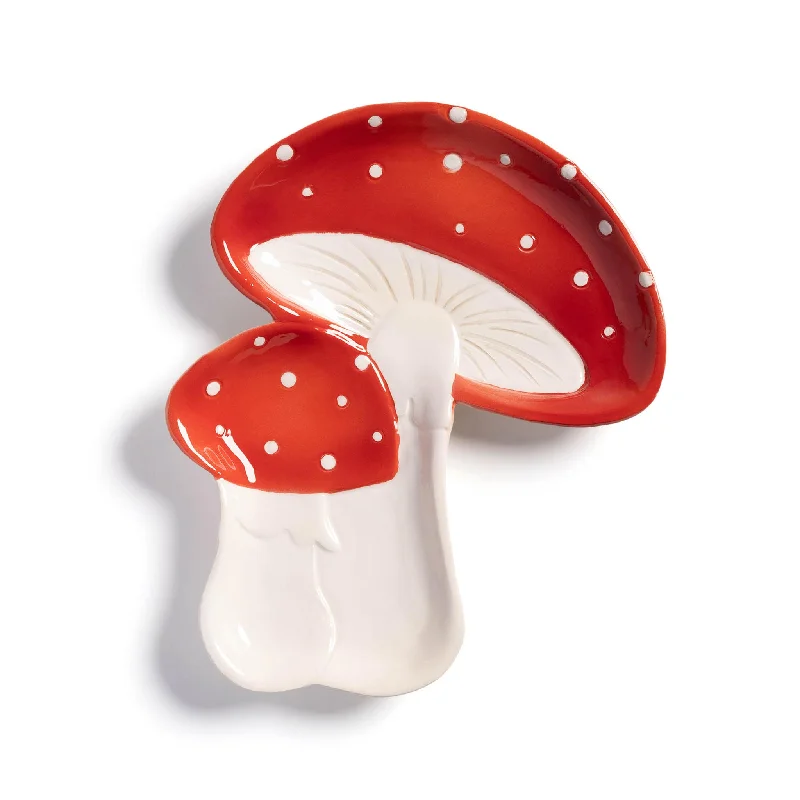 rustic disposable plates-Mushroom Shaped Plate, 20cm