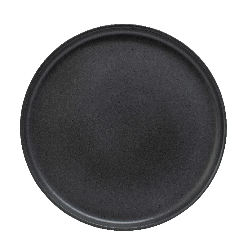 vintage-inspired dinner plates-Industry Dinner Plate 27cm - Black