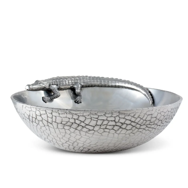 best plates for fine dining-Alligator Figural 12 Bowl