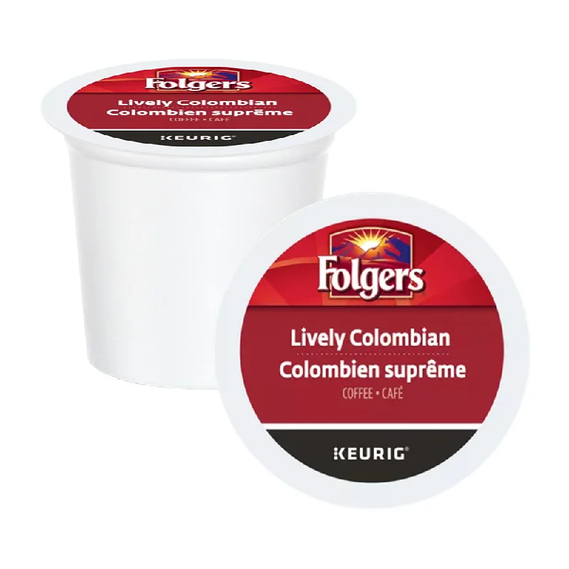 unique tea mugs for modern kitchens-Folgers Gourmet Selections Lively Colombian K-Cup® Pods 24 Pack