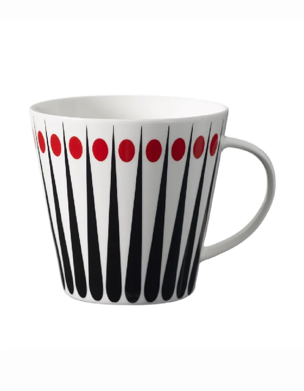 quirky coffee cups for gifts-Black And White Pattern Cup