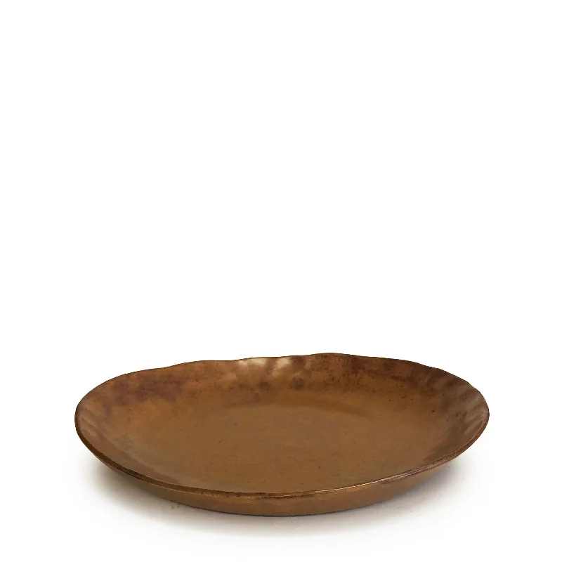 stoneware dinner plates-Nomad Side Plate 22cm - Rust