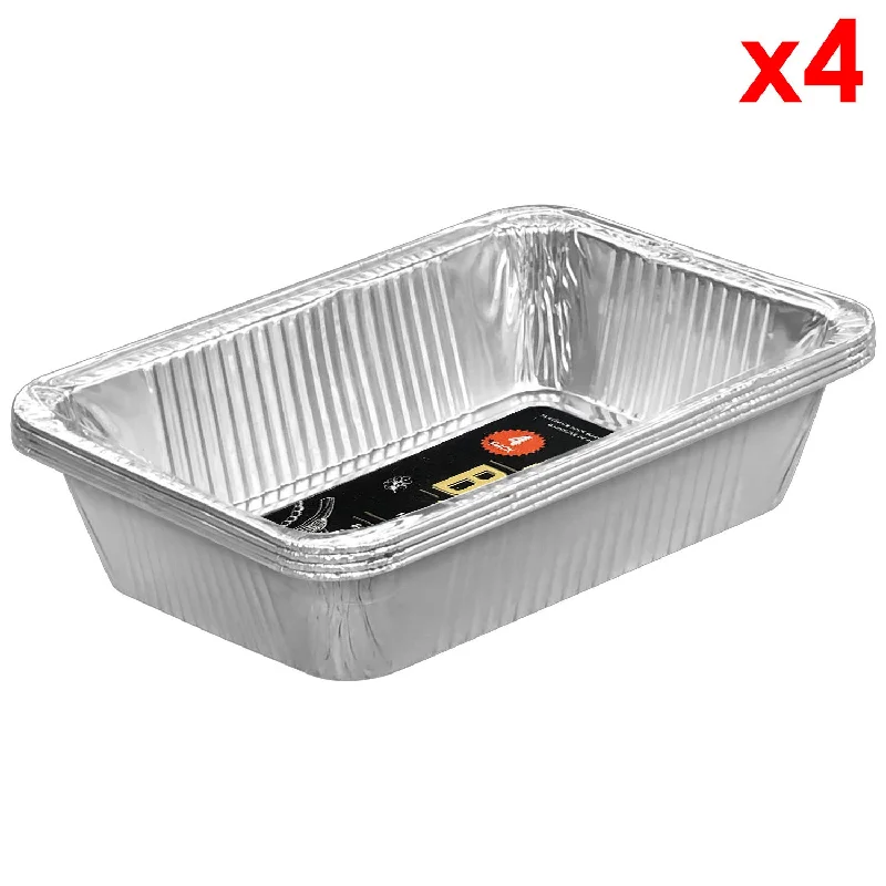 wooden dinnerware for camping-Foil Tray, 4PCS (22 x 15cm)