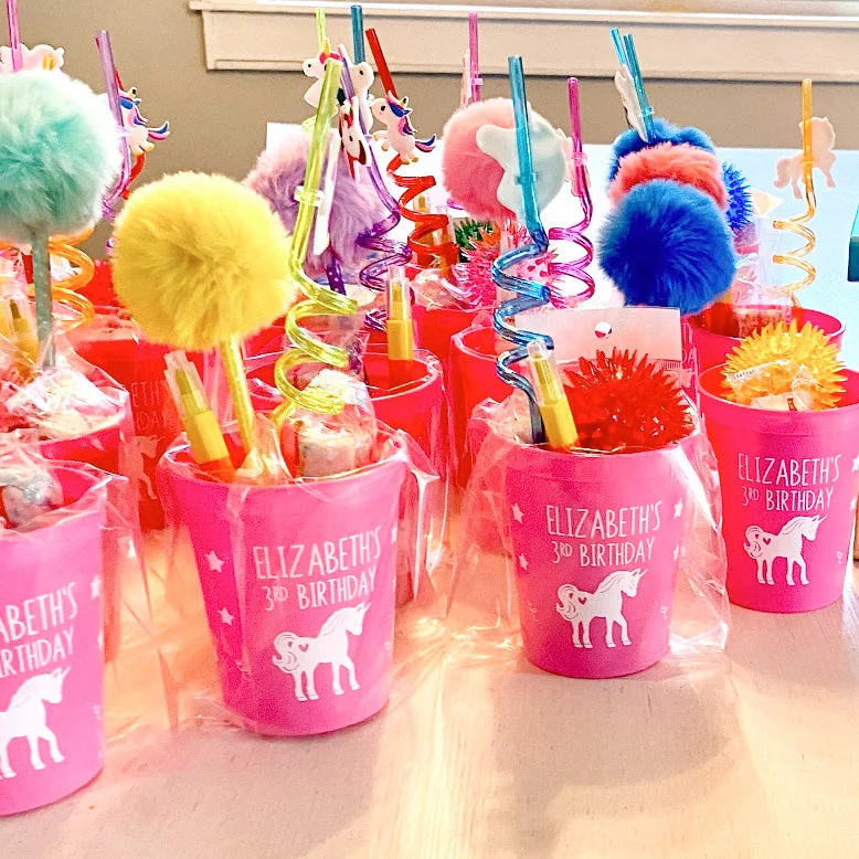 best insulated mugs for daily use-Custom Unicorn Kids Birthday Stadium Cups