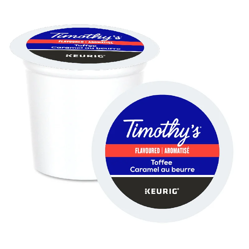 eco-friendly coffee mugs for home-Timothy's Toffee K-Cup® Pods 24 Pack