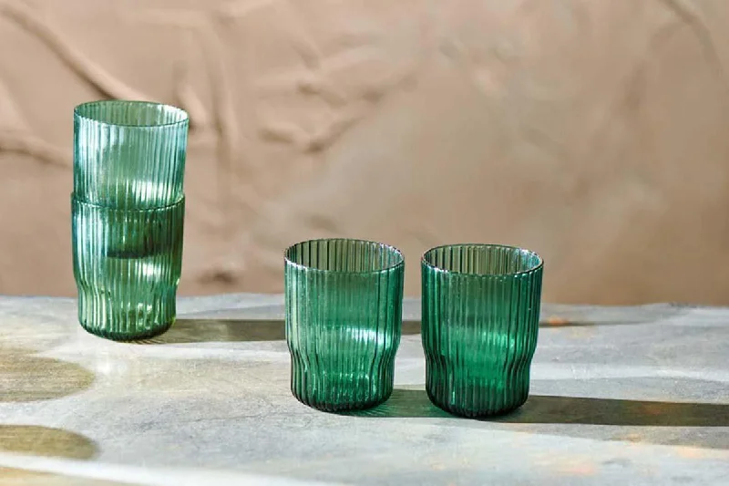 Handmade decorative ceramic vases -Fali Tumbler - Teal