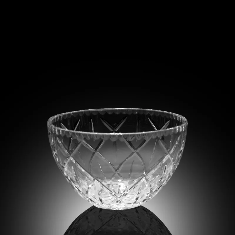 Clear crystal flower vases for home decor -Harlequin Crystal Bowl