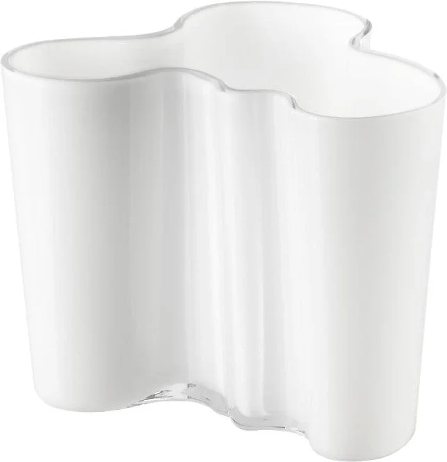 Designer flower vases for luxury homes -Iittala Alvar Aalto Vase Opal, 9,5cm