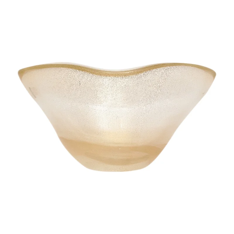 Unique modern vases for living room decor -Murano Glass Avventurina Bowl