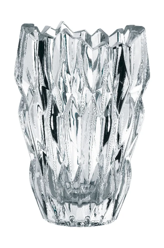 Clear glass flower vases for centerpieces -Nachtmann Quartz Vase Oval, 16 Cm