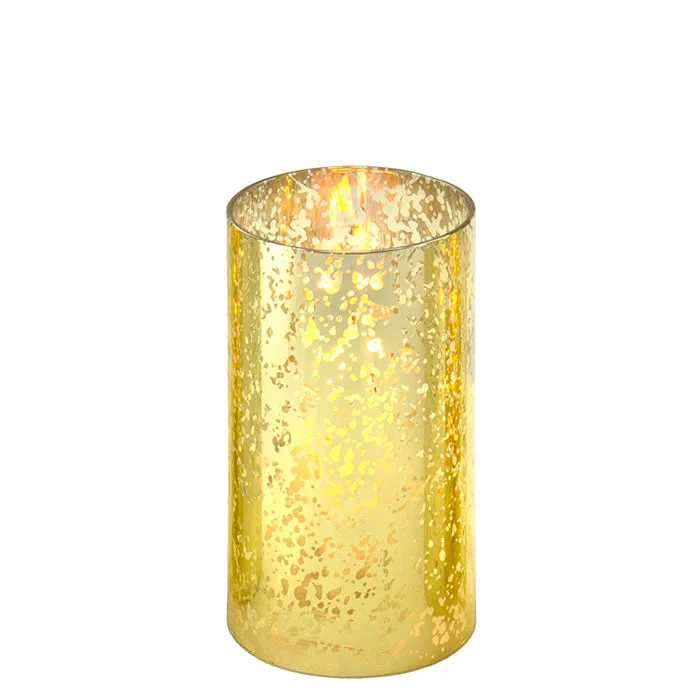 Tall modern ceramic flower vases -Pack of 24 PCS Golden Glass Open Ended Hurricane Tube D-3" H-6"