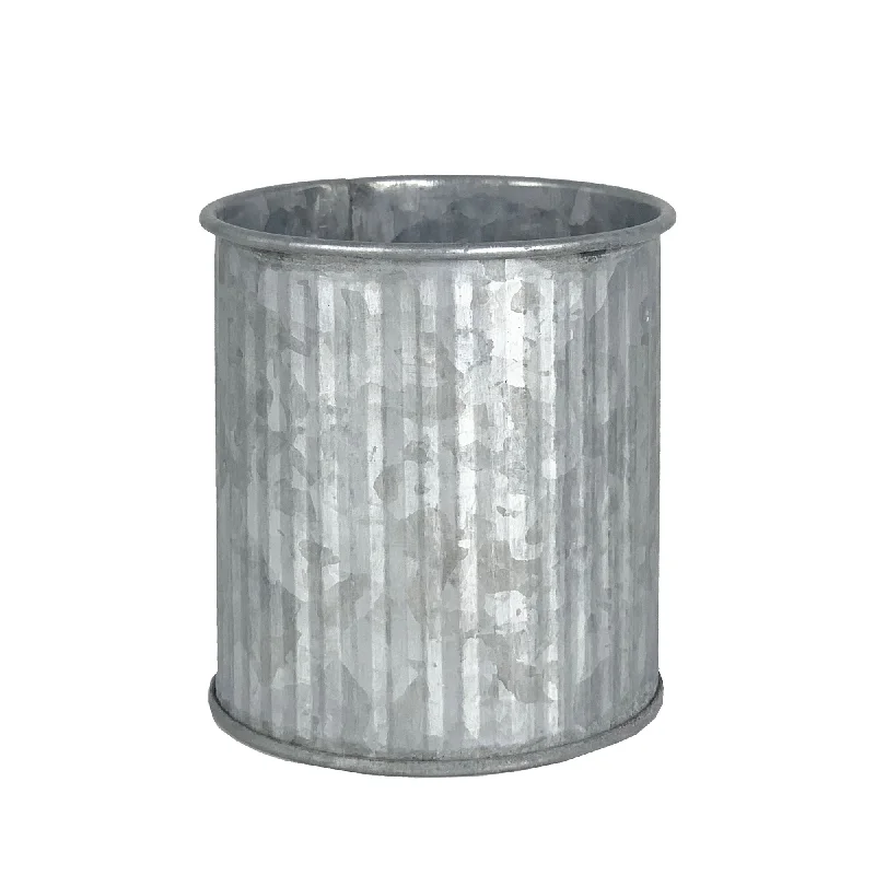 Elegant handmade vases for modern homes -Pack of 72 PCS Galvanized Zinc Metal Cylinder Planter Vase D-2.75" H-3"